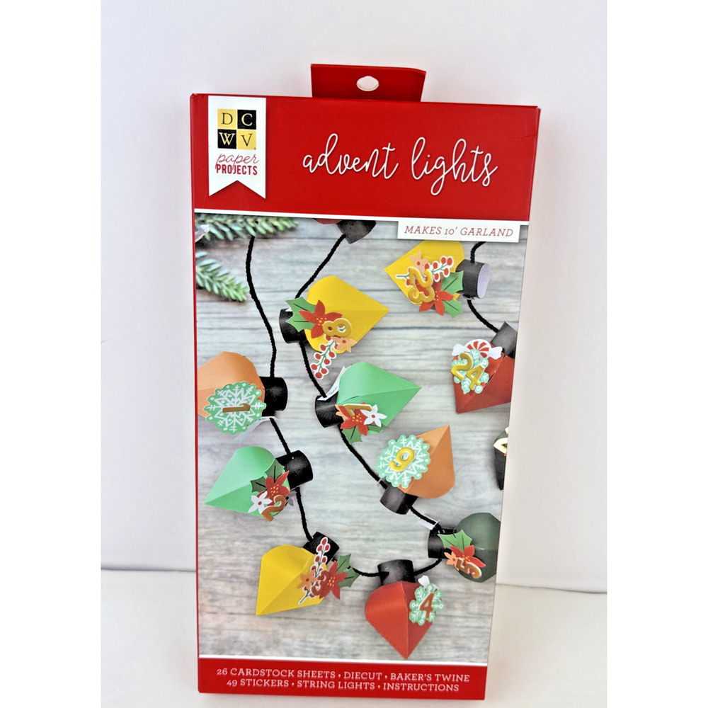 Garland Kit DCWV Light Up Advent-Makes 1 Garland
